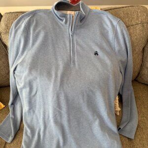 Brooks Brothers - Cotton Blend Pique Half-Zip - Size XXL
